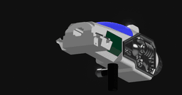 Green Ranger Turbo Thunder Cannon (Engine Cannon) 3d model