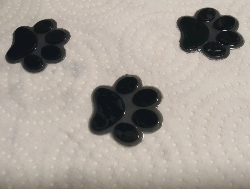 cat footprint 3d model