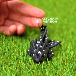 Galactic Starlight Dragon / Little Articulated Fidget Toy / Keychain 3d model