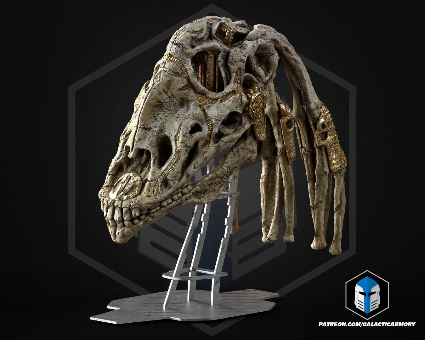 Gungan Skulls Trophy - 3D Print Files 3d model