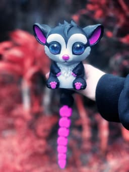 Zarita - Flexi Tail Opossum Companion 3d model