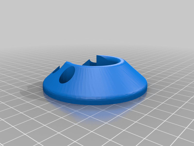 Closet Rod Holder w/ locking top 3d model