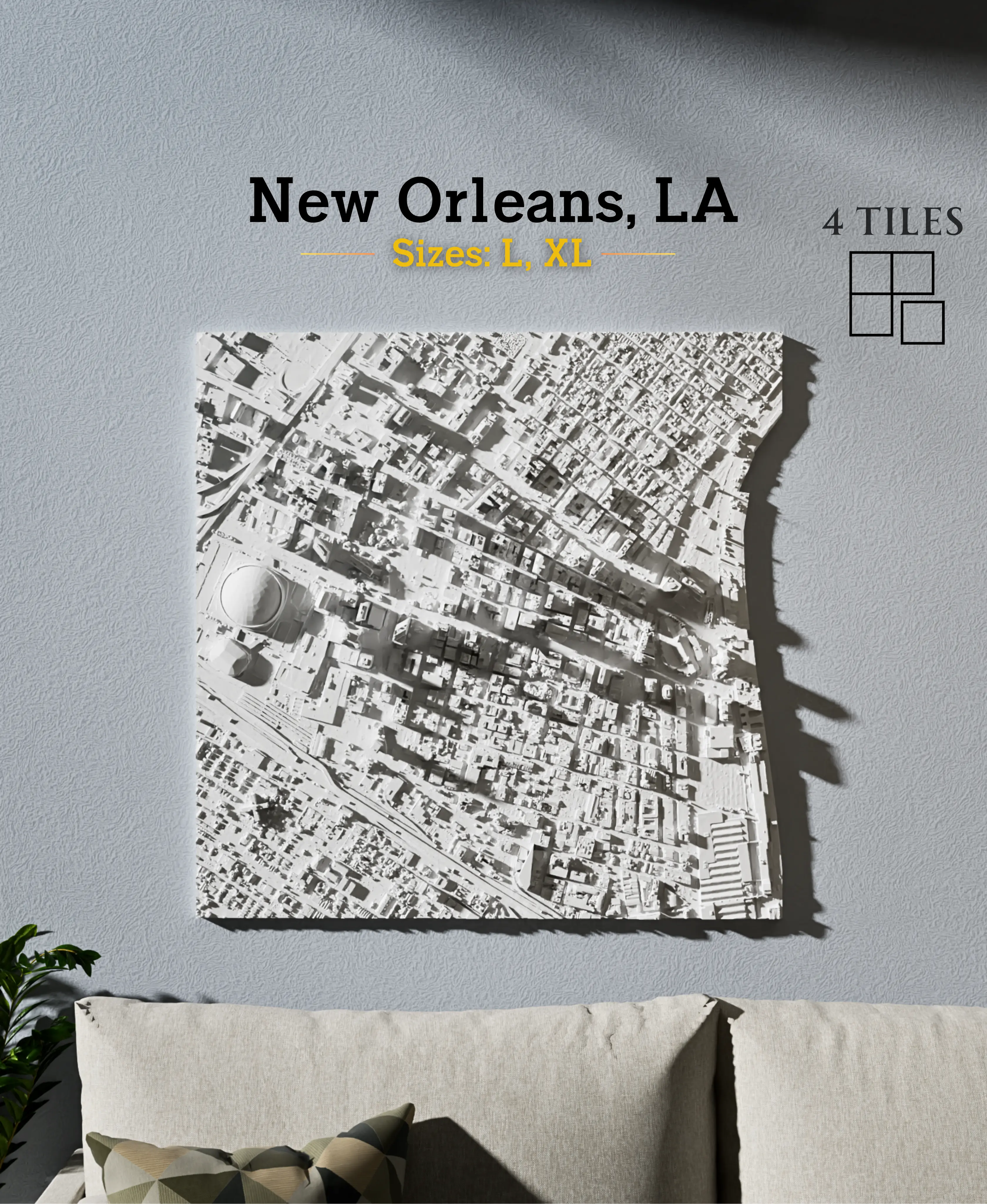New Orleans, LA - L & XL 3d model