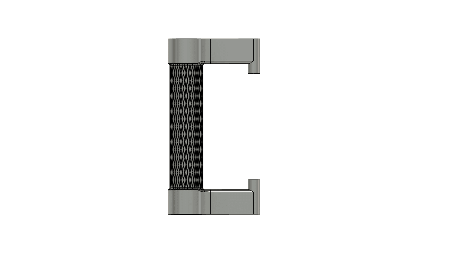 Replacement handle for Milwaukee chainsaw case 3d model