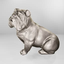 bulldog dog 3d model