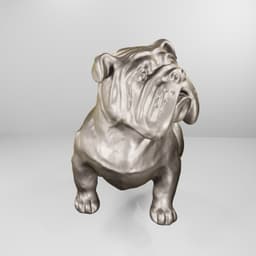 bulldog dog 3d model