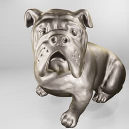 bulldog dog 3d model