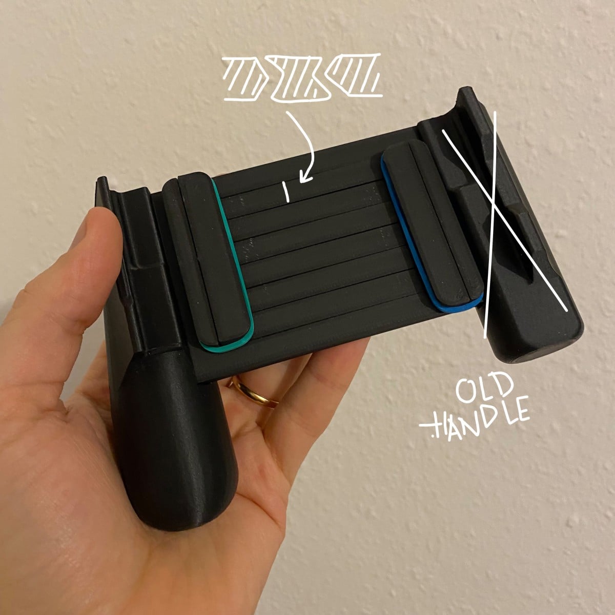 Gaming phone holder prototype 3d model