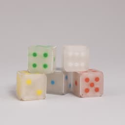 Folding 16mm Dice // Single and Dual Color 3d model