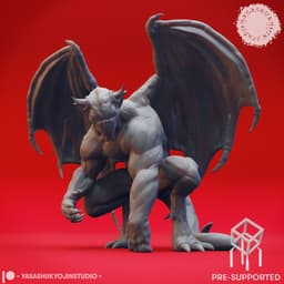 Gargoyle Clan - Tabletop Miniatures (Pre-Supported) 3d model