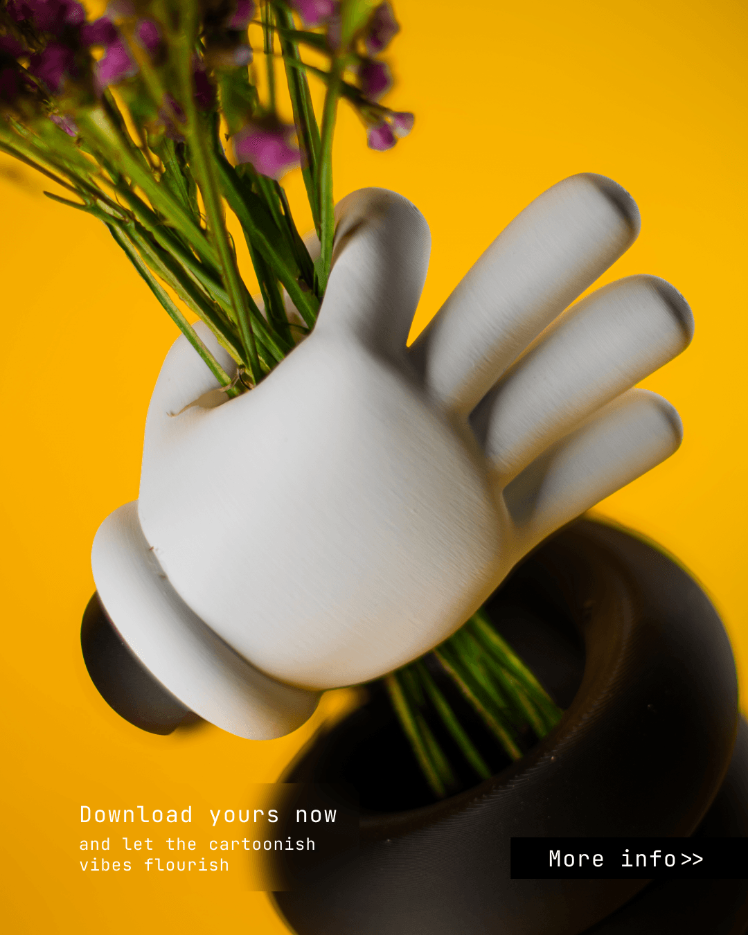 Handy Flower Vase 3d model
