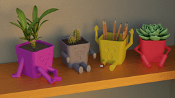 angry pot 3d model