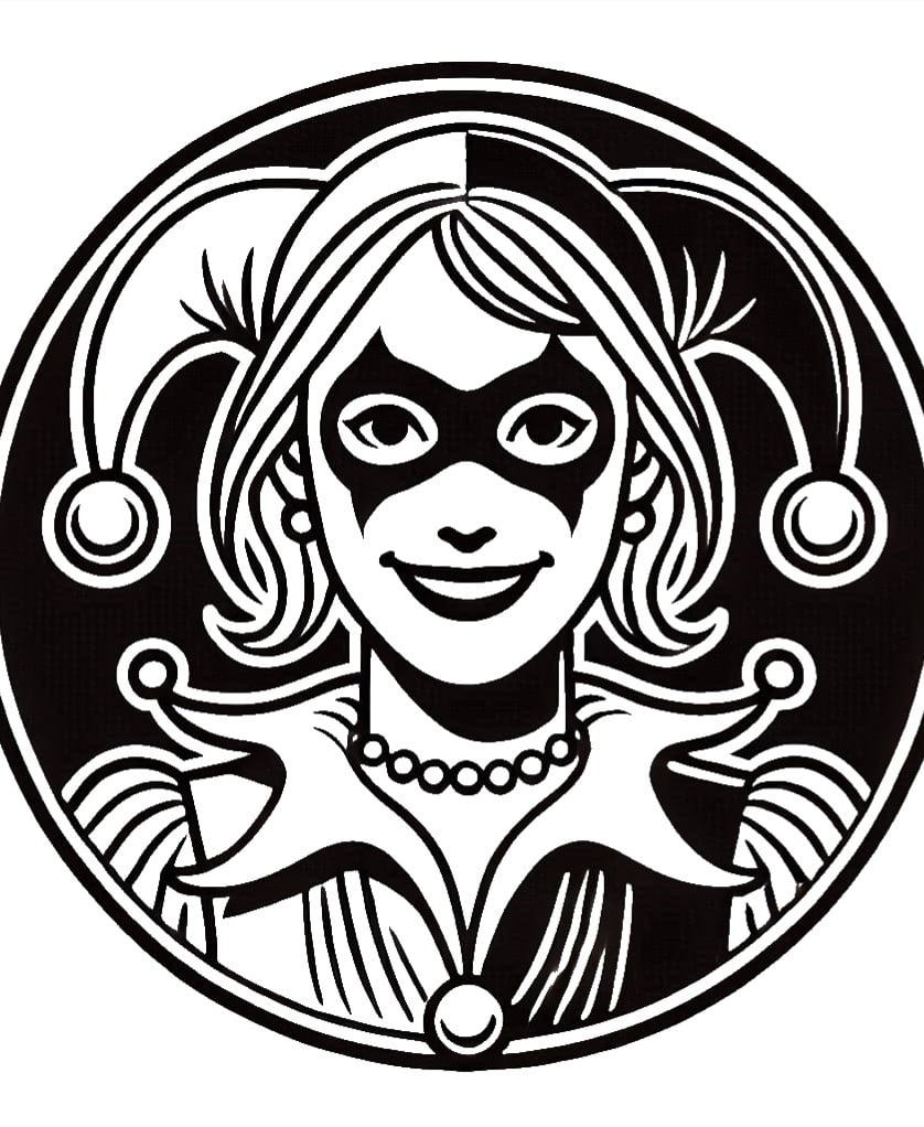 Leather Stamp 85mm Harlequin #2 3d model