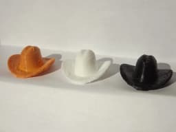traffic cone buddy cowboy hat 3d model
