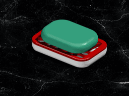 Soap Dish Voronoi Style 3d model