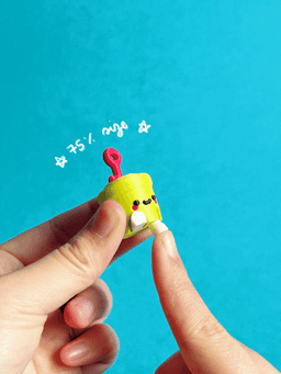 Cute Articulated & Clicker Sand Bucket | Print-in-place | Support-free 3d model
