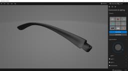 Sunglasses spare temples for Rapid eyewear RC Pilot Sunglasses 3d model
