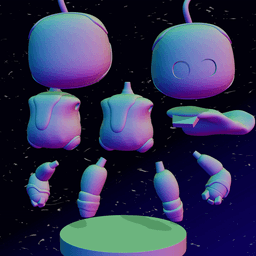 Astro from Astro Bot / Astro's PlayRoom ( 3MF Multicolor Files For AMS included ) | Play Station 5 3d model