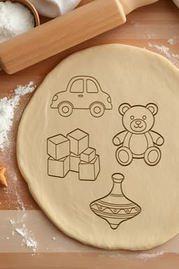 Child Toys Cookie Cutter, Biscuit Cutter 3d model