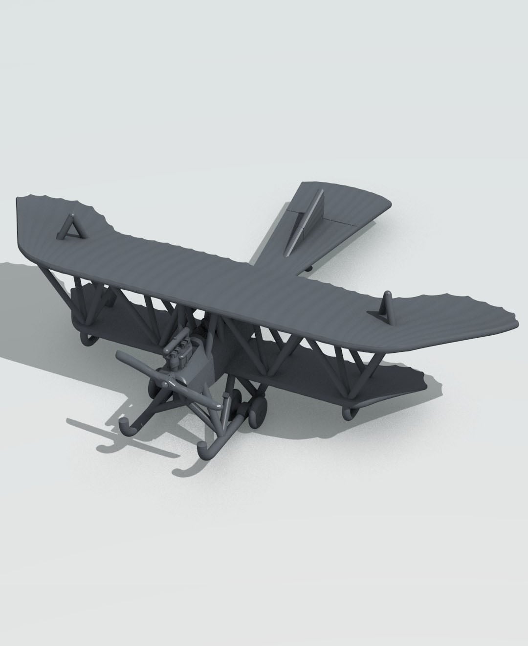 1:144 Albatros Doppeltaube 3d model