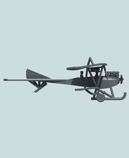 1:144 Albatros Doppeltaube 3d model