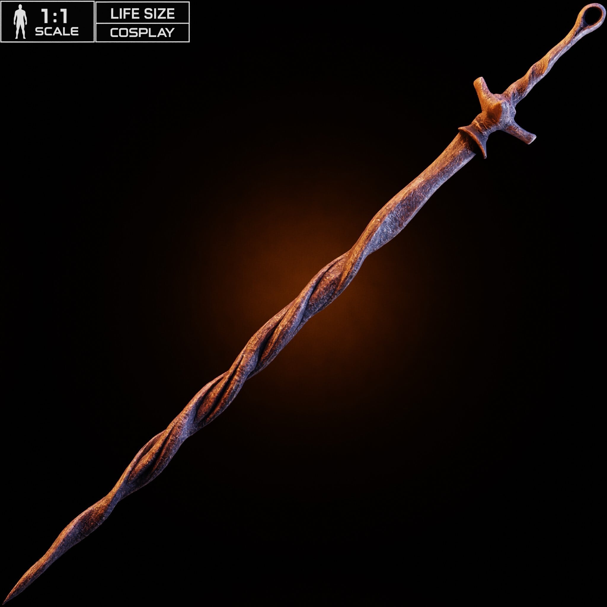 SOUL OF CINDER FIRELINK GREATSWORD life size cosplay - Dark Souls Fan Art STL 3d model