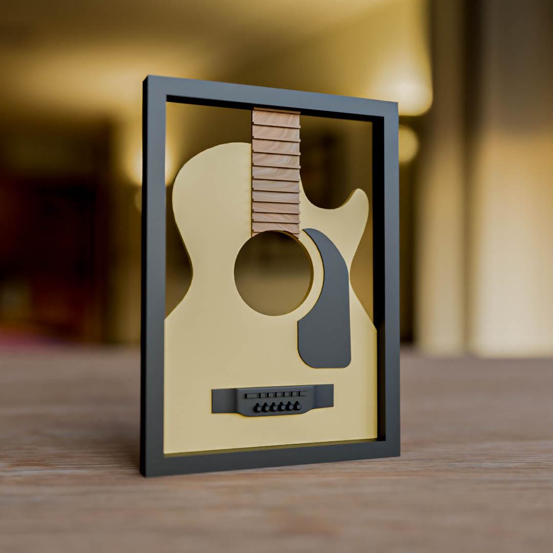 Acoustic Guitar Frame 3d model