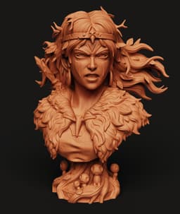 Forest Druid Bust Multi-Color 3MF | D&D Fantasy | Bambu Ready 3d model