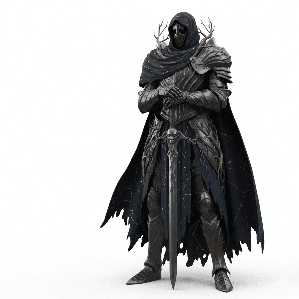 Mourning Armor Dark Knight Warrior 3d model