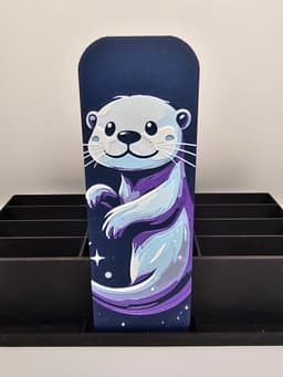 Super Cute Otter Bookmark - Hueforge - 4 colors 3d model