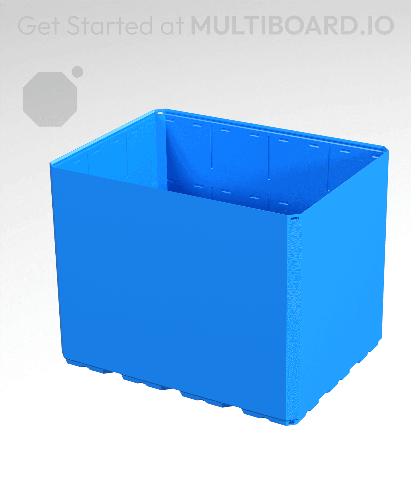 4x3x3 CU - Simple Walls - Multibin Shell 3d model