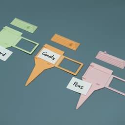 Plant label 3d model