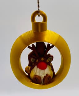 Reindeer Gnome Ornament Set 2024 3d model