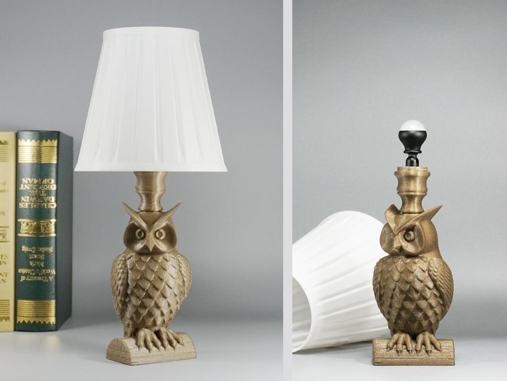 owl lamp 3d model