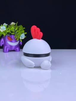Chikipi Pokeball - Multipart 3d model