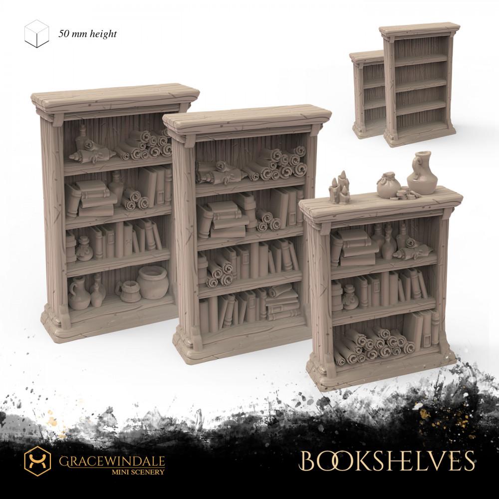 Bookshelves 3d model