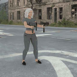 Urban Fighter Female v2 3d model