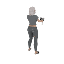 Urban Fighter Female v2 3d model