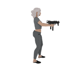 Urban Fighter Female v2 3d model