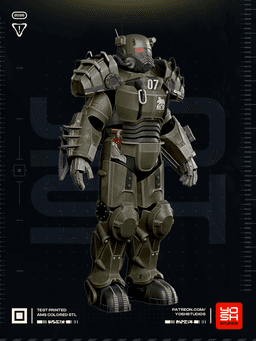 NCR Power Armor 3D Printer STL 3d model