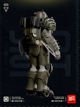 NCR Power Armor 3D Printer STL 3d model