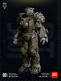 NCR Power Armor 3D Printer STL 3d model