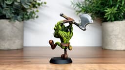 Orc - Thrakkak - Vogland Stompaxe – 28mm Miniature 3d model