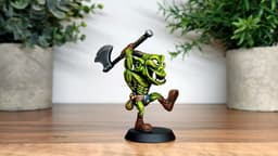 Orc - Thrakkak - Vogland Stompaxe – 28mm Miniature 3d model