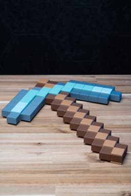 Minecraft Pickaxe - Minecraft Cosplay Prop Kit | No Supports, No AMS, No Glue 3d model