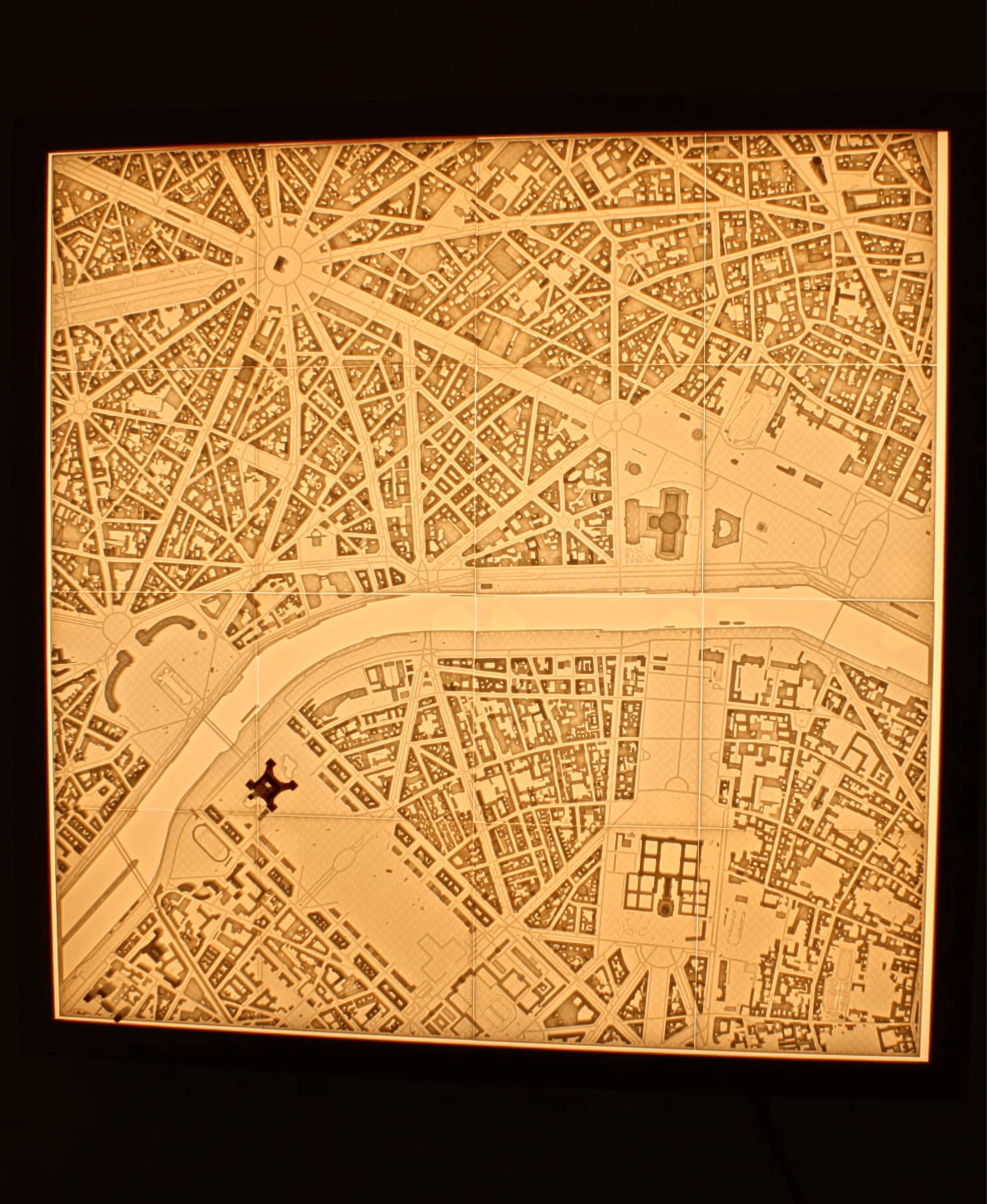 PARIS, Skyline 3d map 3d model