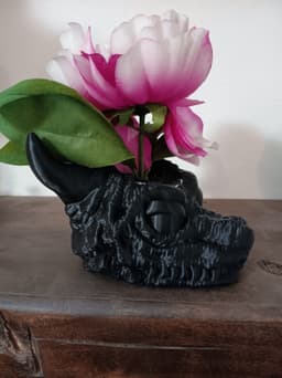 dragon head plant pot 3d model