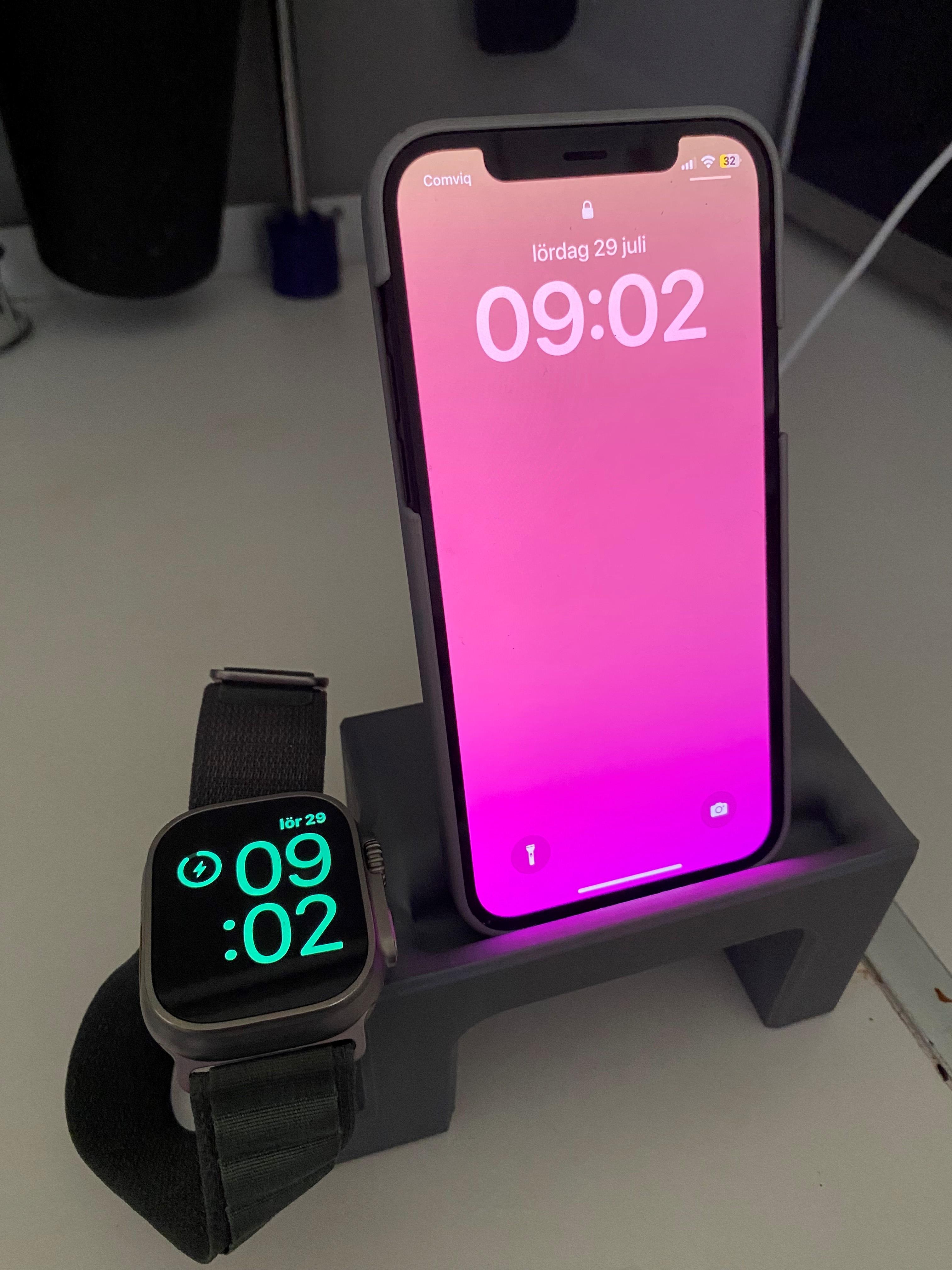 Iphone and Apple watch stand 3d model