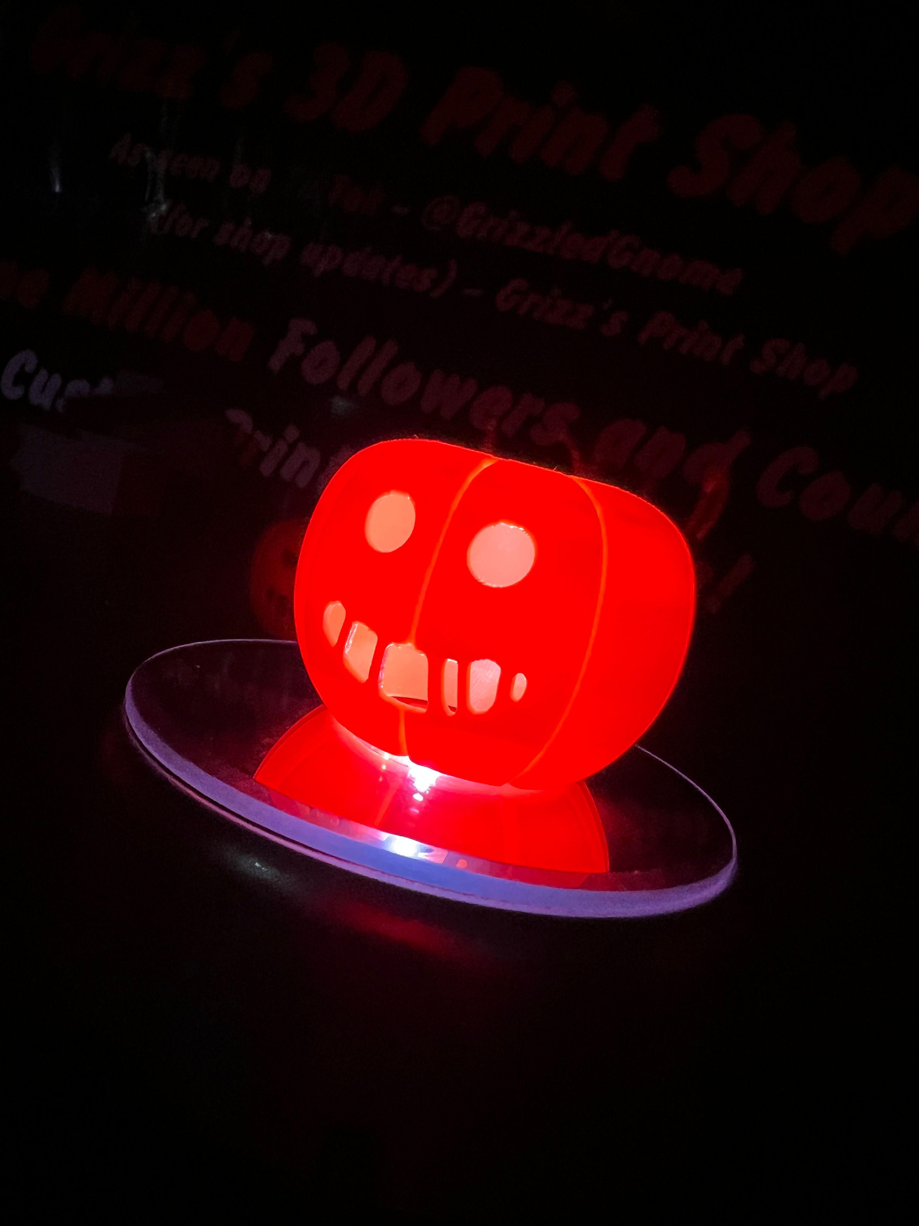 Tea light jack o' lantern - Happy Melt 3d model