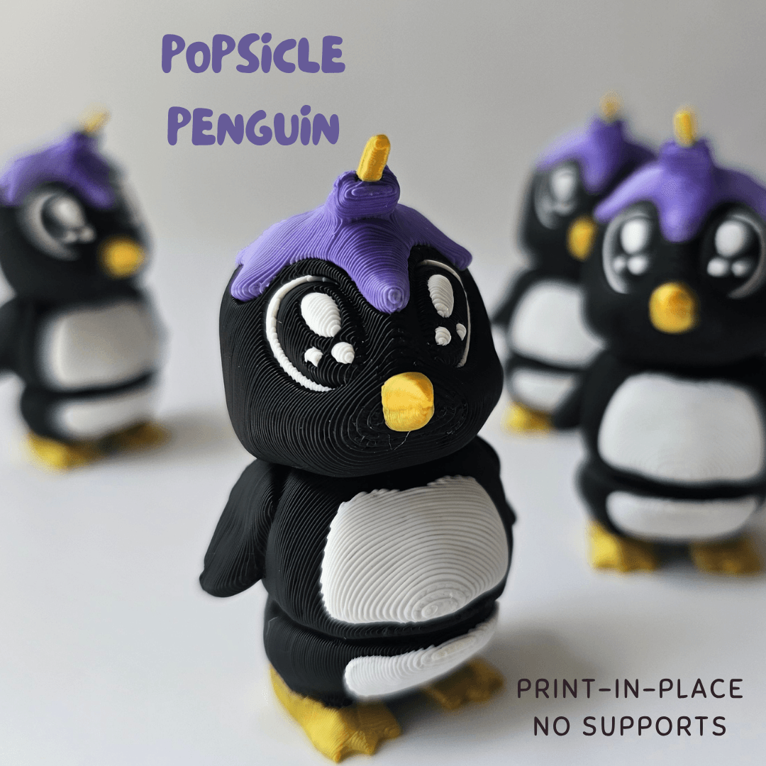 Popsicle Penguin 3d model